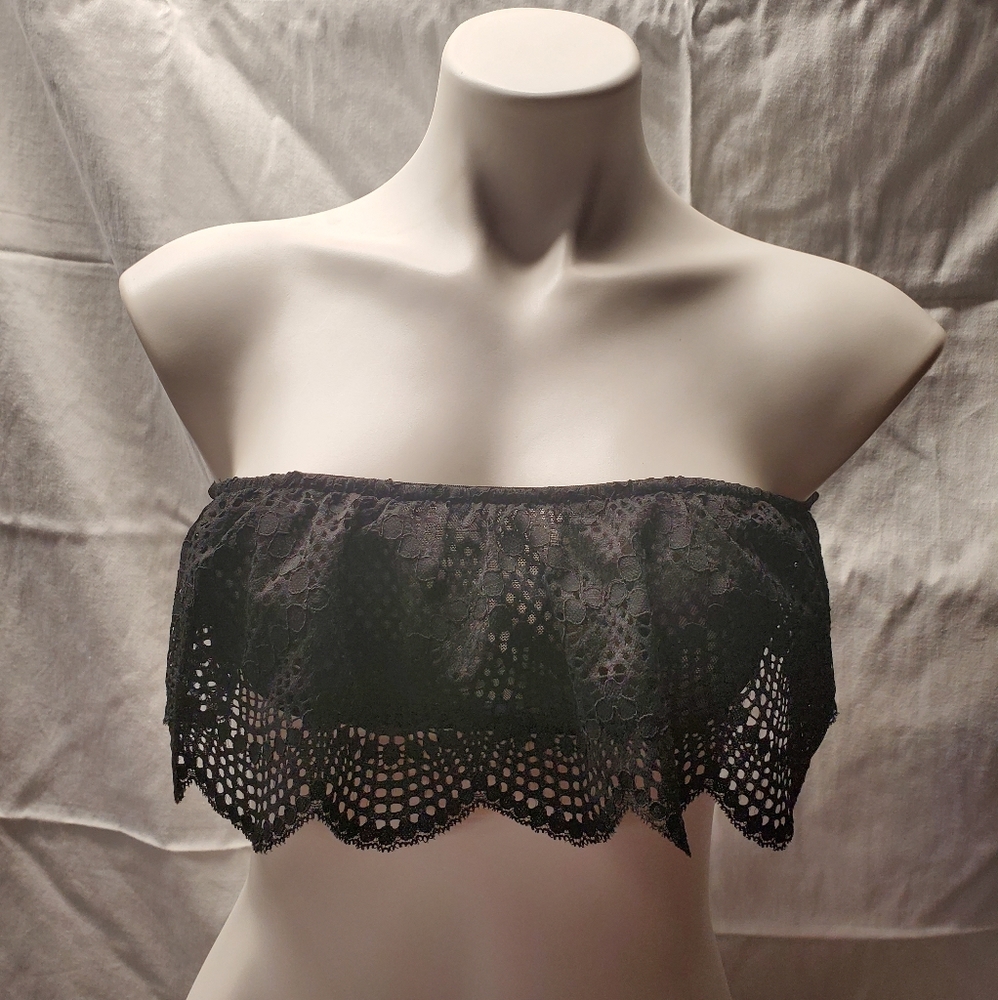 Victoria's Secret Bralette Black Strapless Size S